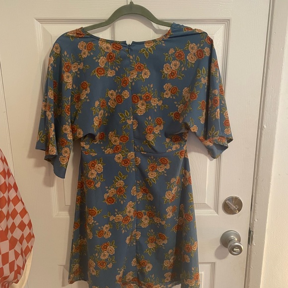 Amuse Society Floral Envy Dress Blue - Picture 3 of 5